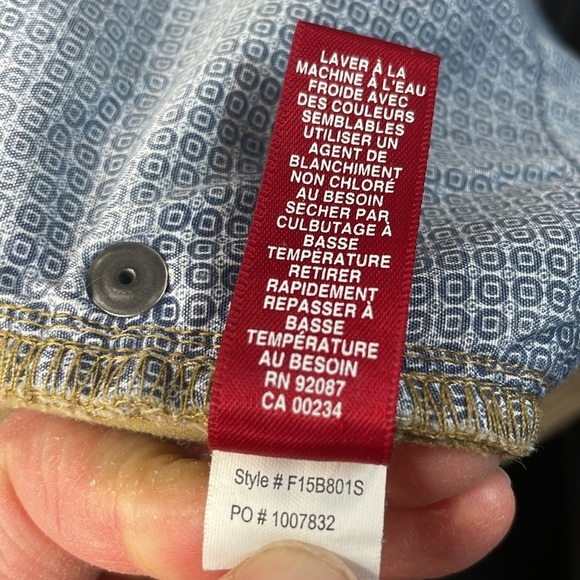 Saks Fifth Avenue Men’s Flat Front Khaki Chino Pants, size 34x30 - Picture 7 of 13